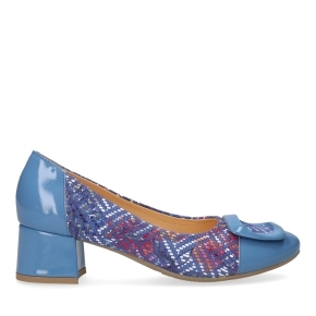 Blue Leather Pumps 6631 Bioeco by Arka