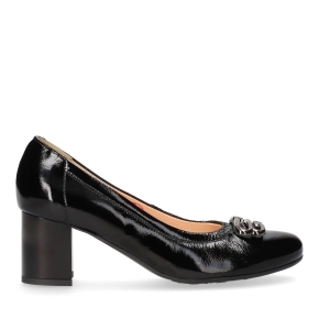 Black Patent Leather Pumps 6705 Bioeco by Arka