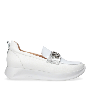 Białe skórzane półbuty 6754 Bioeco by Arka