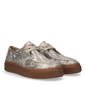 Beżowe skórzane sneakersy 6838 Bioeco by Arka