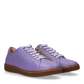 Fioletowe skórzane sneakersy 6882 Bioeco by Arka