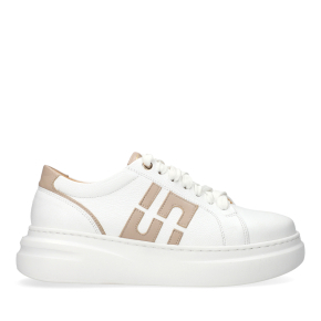 Białe skórzane sneakersy 6898 Bioeco by Arka