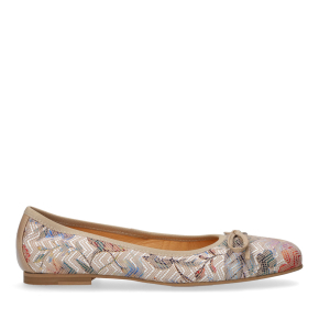 Kolorowe skórzane balerina 6924 Bioeco by Arka