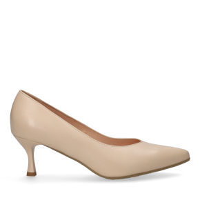 Beżowe skórzane czółenka 6940 Bioeco by Arka