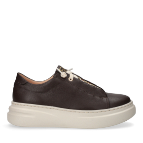 Brązowe skórzane sneakersy 6966 Bioeco by Arka