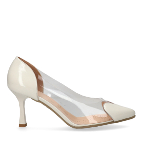 Beżowe lakierowane szpilki 6982 Bioeco by Arka