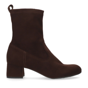 Czekoladowe welurowe botki 7848 Bioeco by Arka