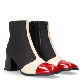 Skórzane botki z podszewką ze skóry naturalnej 7952 Bioeco by Arka