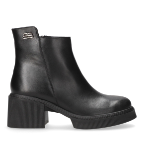 Czarne skórzane botki 7994 Bioeco by Arka