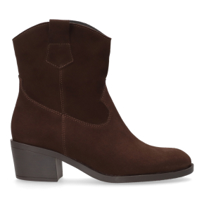 Czekoladowe welurowe kowbojki 8006 Bioeco by Arka