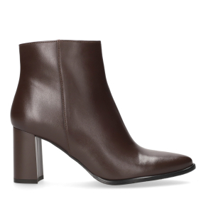 Brązowe skórzane botki 8010 Bioeco by Arka