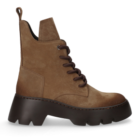 Brązowe skórzane botki 8054 Bioeco by Arka